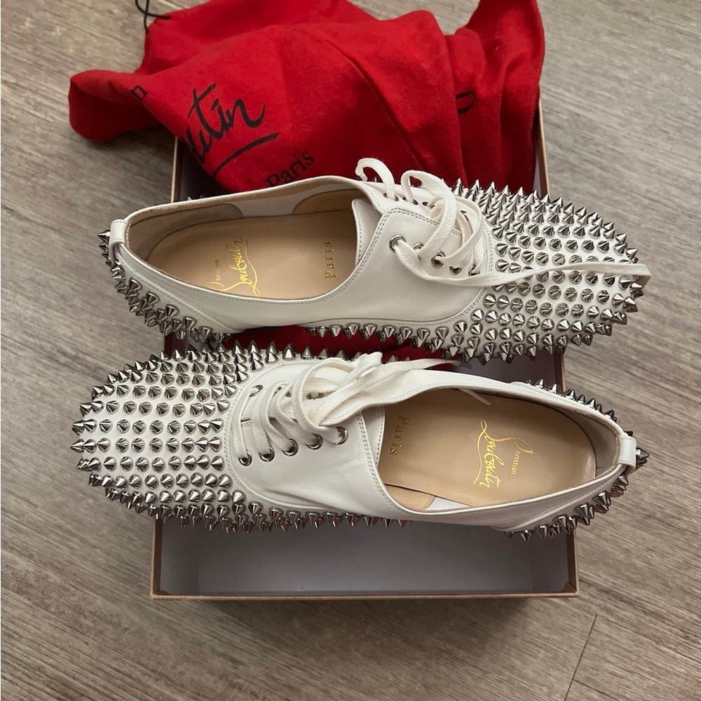 Christian louboutin Freddy spiked flats BNWT size 38
